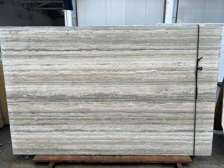 Travertine slab Tilehouz TRAVERTINO SILVER extra honed unfilled, 108x67 countertops