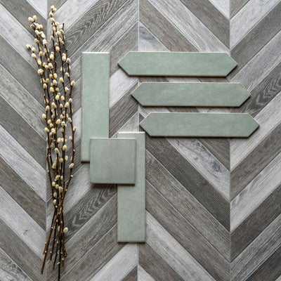 RENZO JADE GLOSSY CERAMIC TILE 3X12