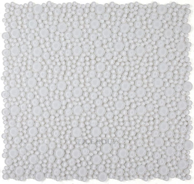 Lady Snow 10.75 X Glass Mosaic Tile