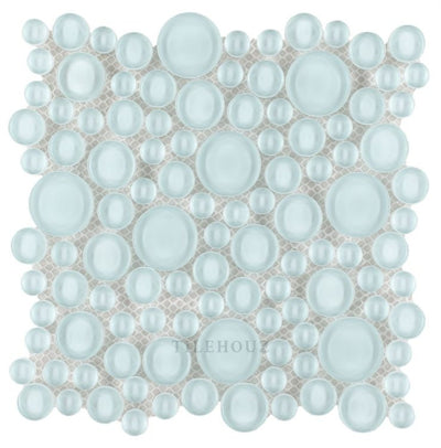 Lady Turquoise 10.75 X Glass Mosaic Tile