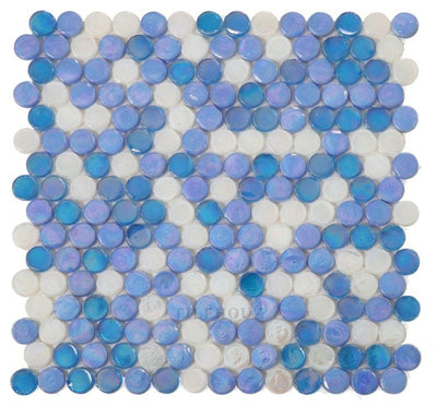 Laguna Beach Penny 11.25 X Glass Mosaic Tile