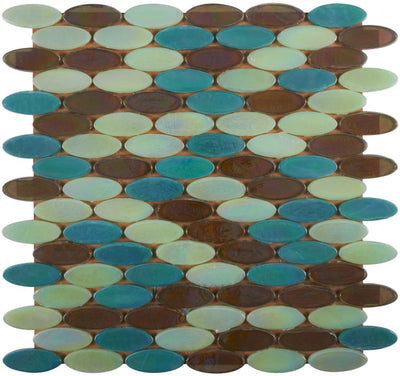 Laguna Creek 12 X Glass Mosaic Tile