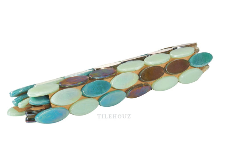 Laguna Creek 12 X Glass Mosaic Tile
