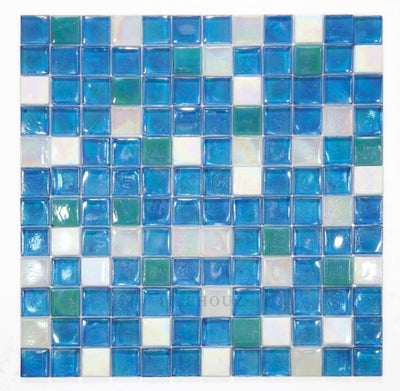 Laguna Sky Square 11.75 X Glass Mosaic Tile