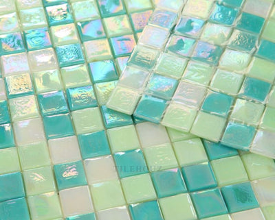 Laguna Spring Square 11.75 X Glass Mosaic Tile