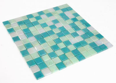 Laguna Spring Square 11.75 X Glass Mosaic Tile
