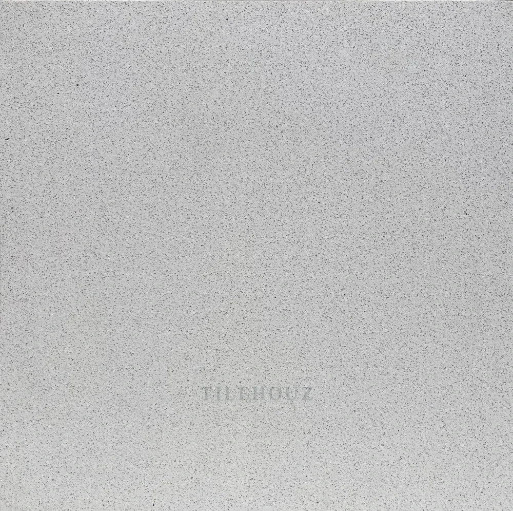 Lapland 24x24 polished quartz tile in light gray speckled finish by Tilehouz