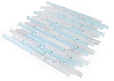 Linear Carrara Turquoise 11.75 X 12 Glass