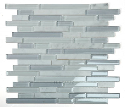 Linear Grey Label 11.75 X Glass Mosaic Tile