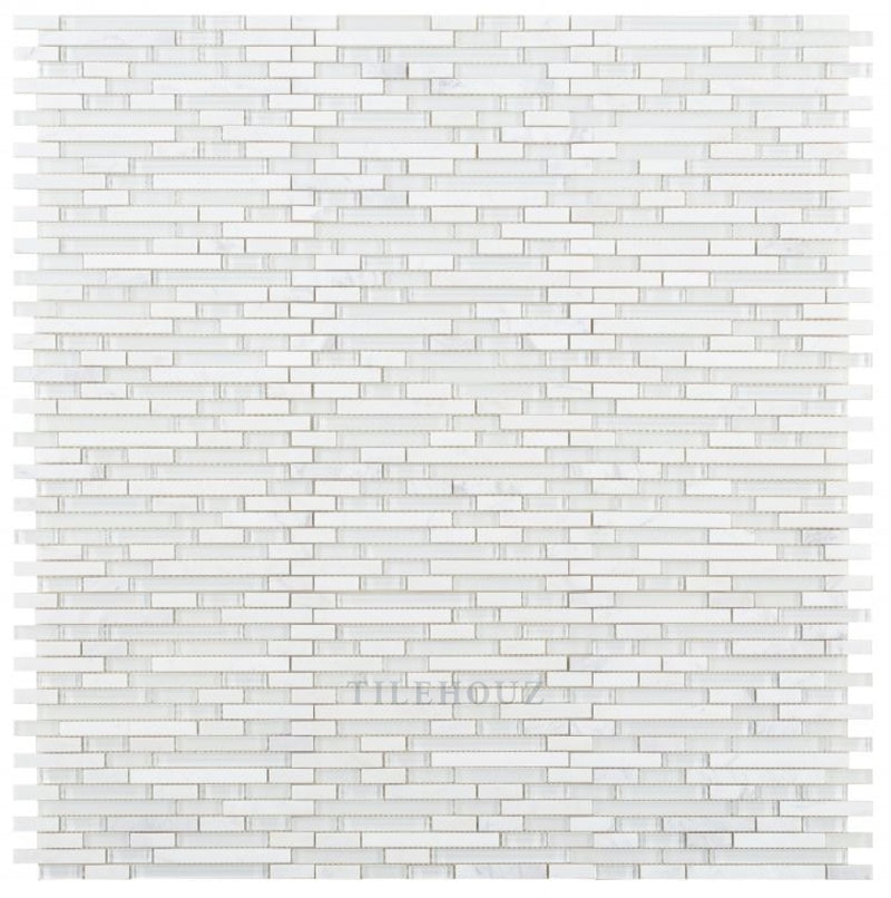 Linear Victory 11.75 X 12 Glass Mosaic Tile