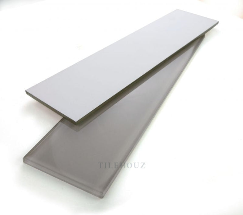 Lucy Casale Grey 4 X 16 Glass Tile