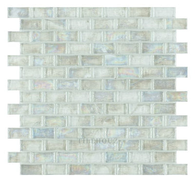 Malibu Clear Brick 12 X Glass Mosaic Tile