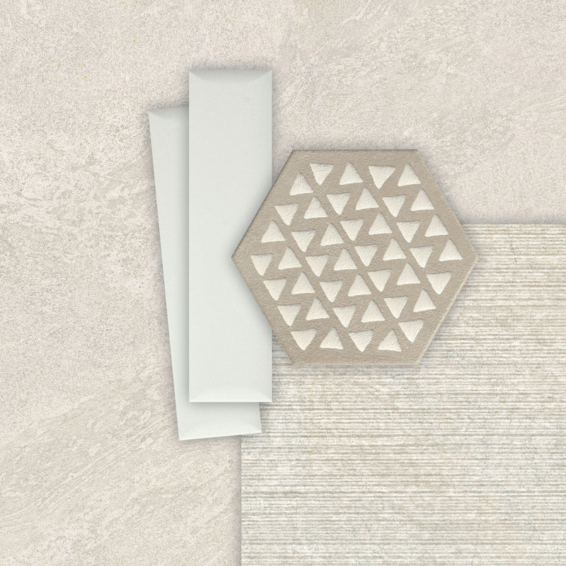TERRACRETA INTARSIO ARGILLA HEXAGON PORCELAIN TILE 8.5X10
