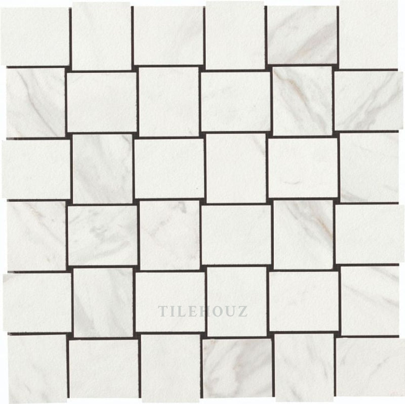 Marmi Calacatta Levigato Mosaic 12 X Porcelain Tiles