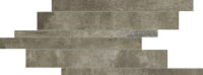 Matieres Gris Modulo Listello 8.50 X 16 Porcelain Mosaics