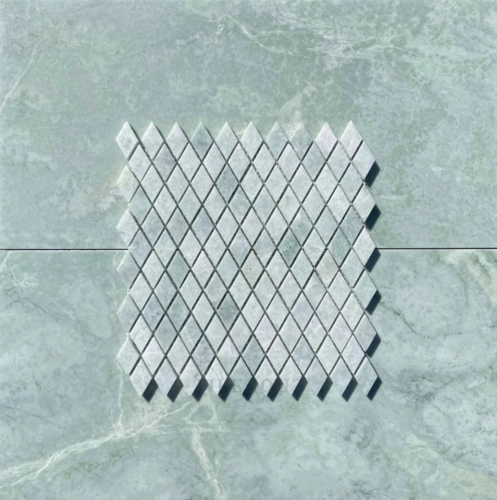 Ming Green Marble 1-inch Diamond Mosaic polished wall tile