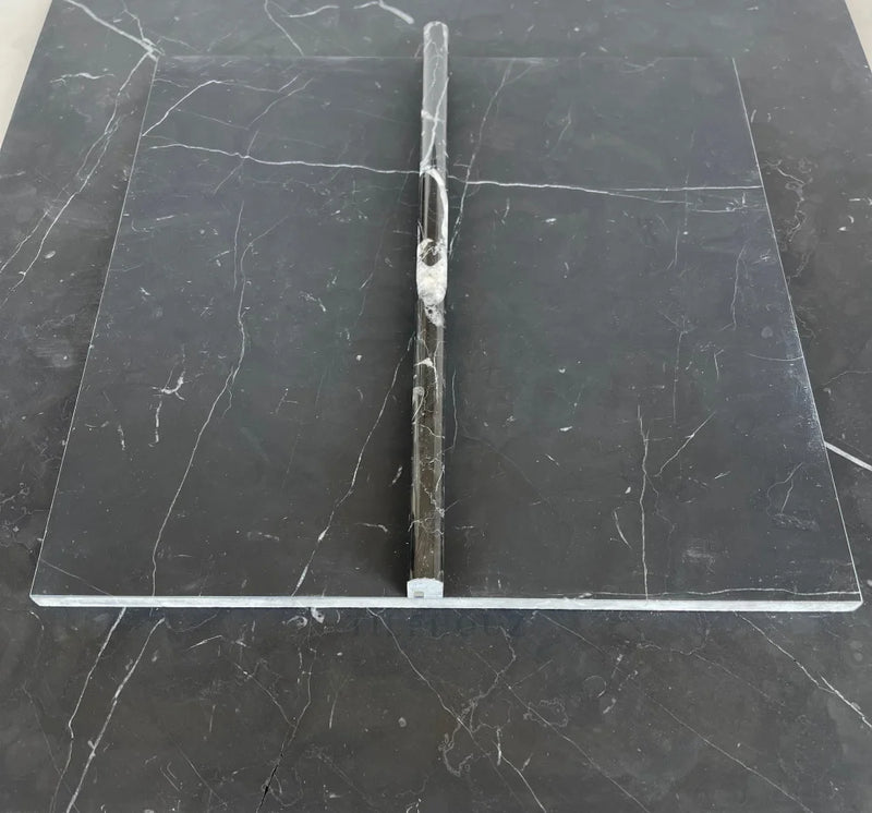 Nero Marquina Marble 1/2 Pencil Liner Polished/Honed