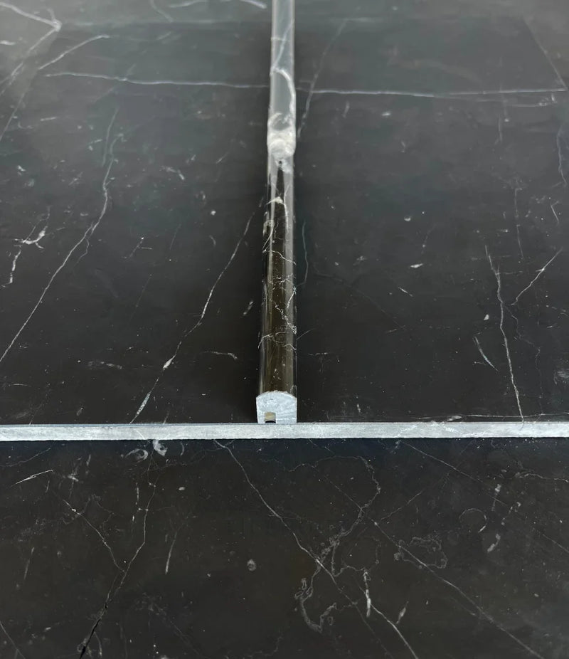 Nero Marquina Marble 1/2 Pencil Liner Polished/Honed