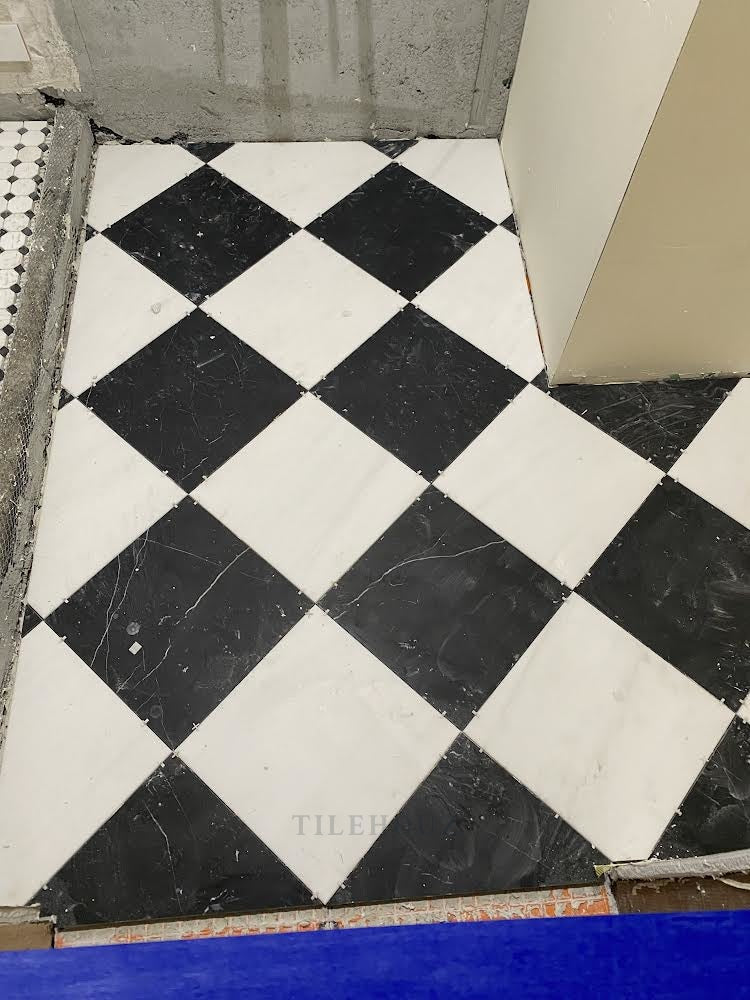 Nero Marquina Marble 12X12 Tile Polished/Honed