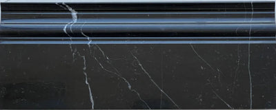 Nero Marquina Marble Baseboard Trim (4 3/4X12) Polished/Honed