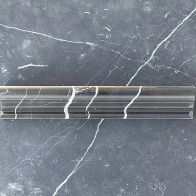 Nero Marquina Marble Crown Molding Polished/Honed