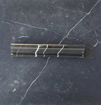 Nero Marquina Marble Crown Molding Polished/Honed