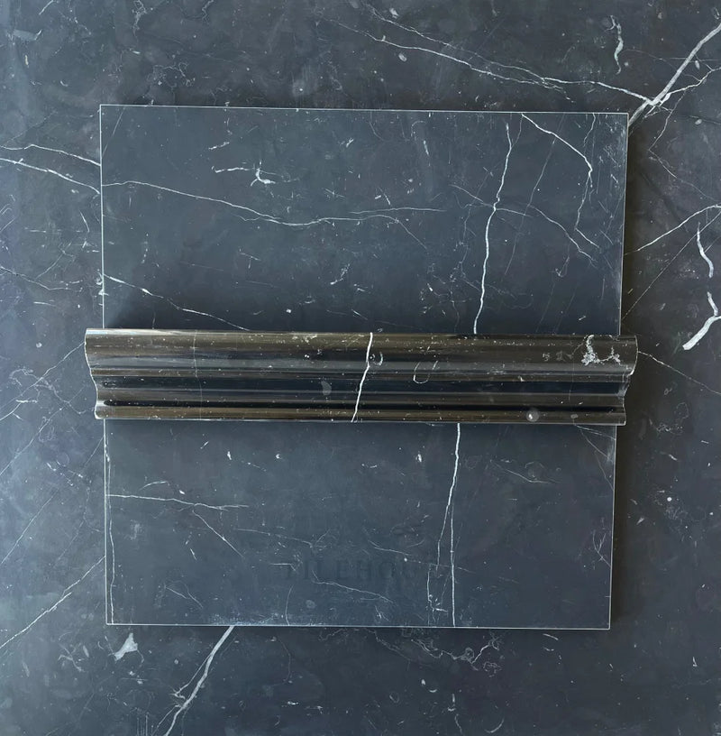 Nero Marquina Marble Crown Molding Polished/Honed