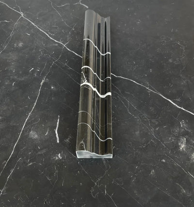 Nero Marquina Marble Crown Molding Polished/Honed