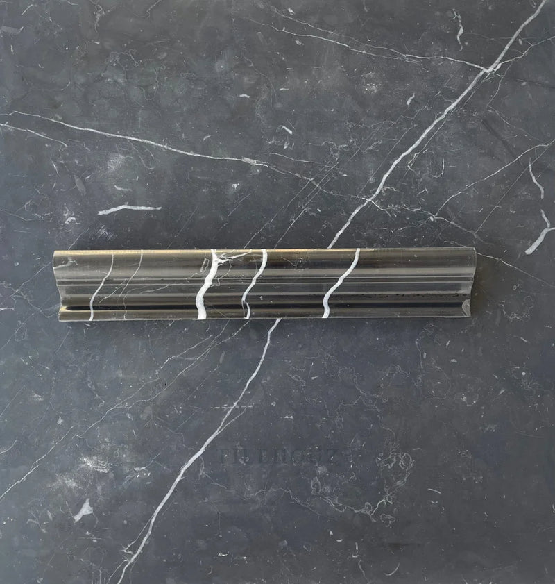 Nero Marquina Marble Crown Molding Polished/Honed