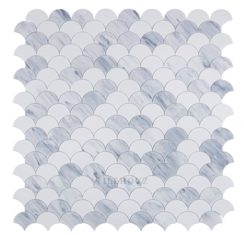 Newport Scale Loft 9.5 X 9.75 Glass Mosaic Tile