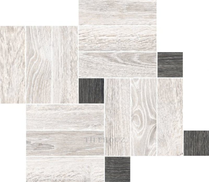 Ob10 White Mosaic 14 X 16 Porcelain Mosaics