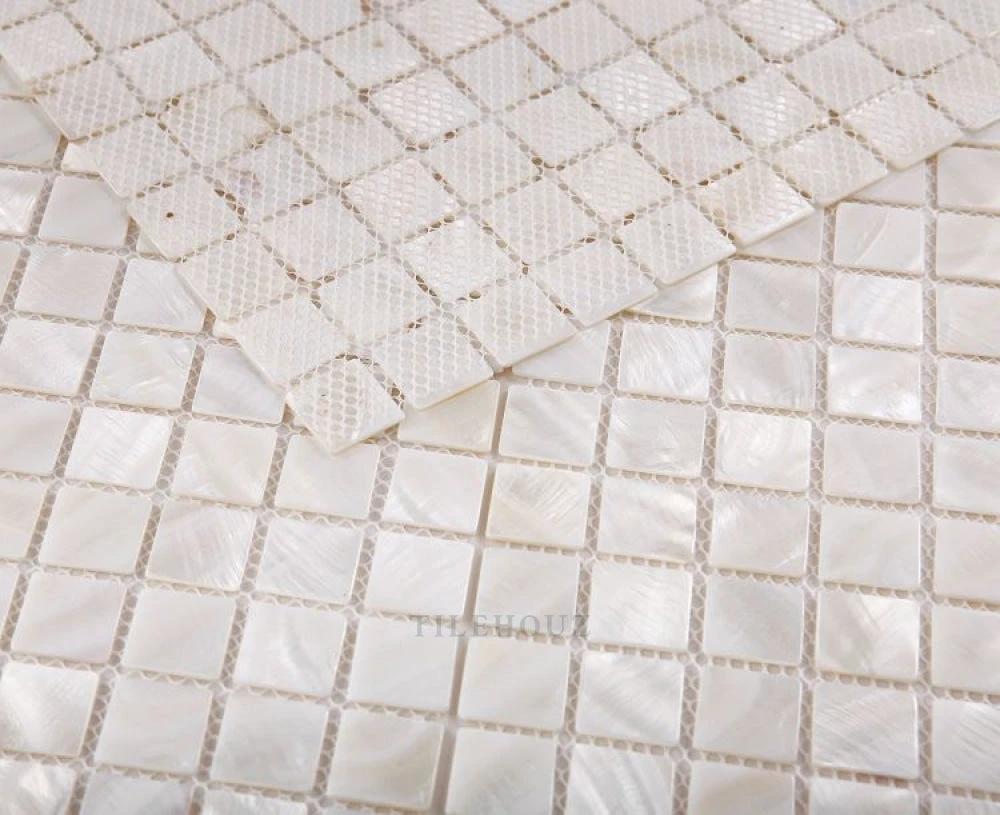 Pearl White Square 11.75 x 11.75 Tilehouz wall & ceiling tiles