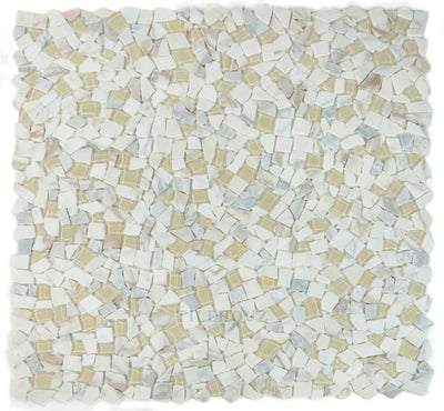 Pebble Calacatta Gold 12 X Glass Mosaic Tile