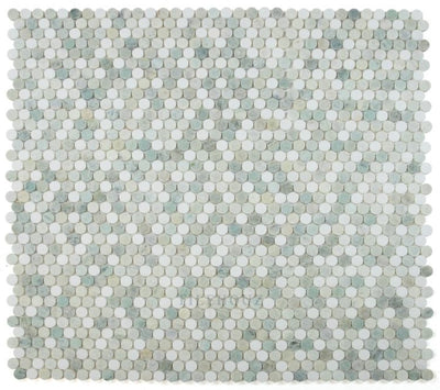 Penny Marble Green 11 X 11.75