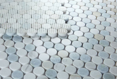 Penny Marble Sky 11 X 11.75 Polished Mosaic