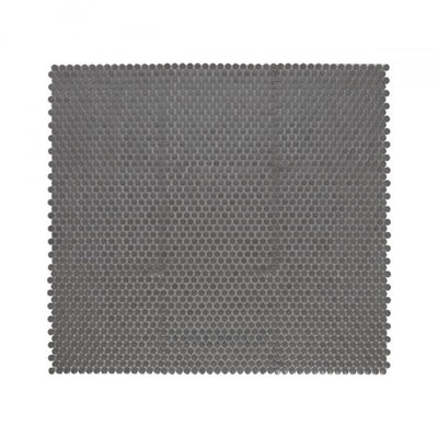 Penny Round Dark Grey Matte 11.5 X 12.25 Handmade Porcelain