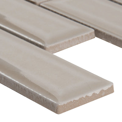 PORTICO PEARL 2x6 BEVELED MOSAIC TILE
