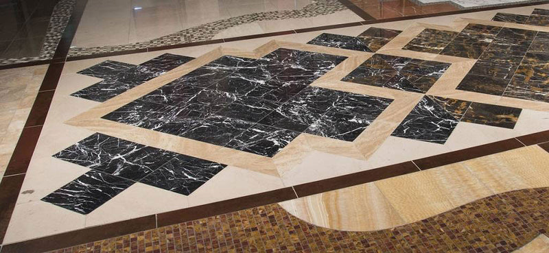 Asian Marquina Noir 12x12 Polished