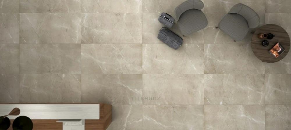 Prestigio Arcadia Lucido porcelain tile, beige with subtle veining, 30x60, Tilehouz