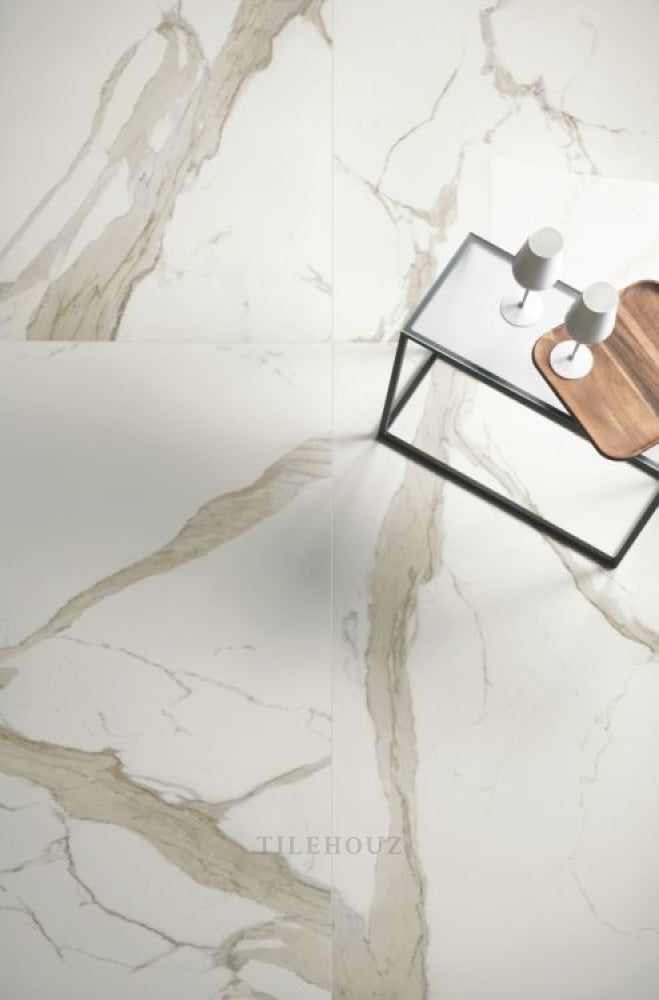 Prestigio Calacatta Soft 24 X 48 Porcelain Tiles
