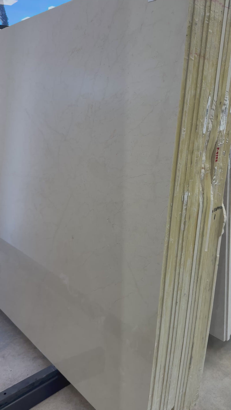 MARBLE CREMA MARFIL TOP POLISHED SLAB 3/4 122 x 73