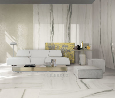Prexious White Fantasy Glossy 12 X 24 Porcelain Tiles
