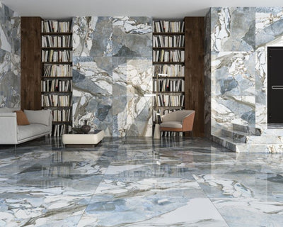 Ravello Azzurro Polished 48 X Porcelain Tiles