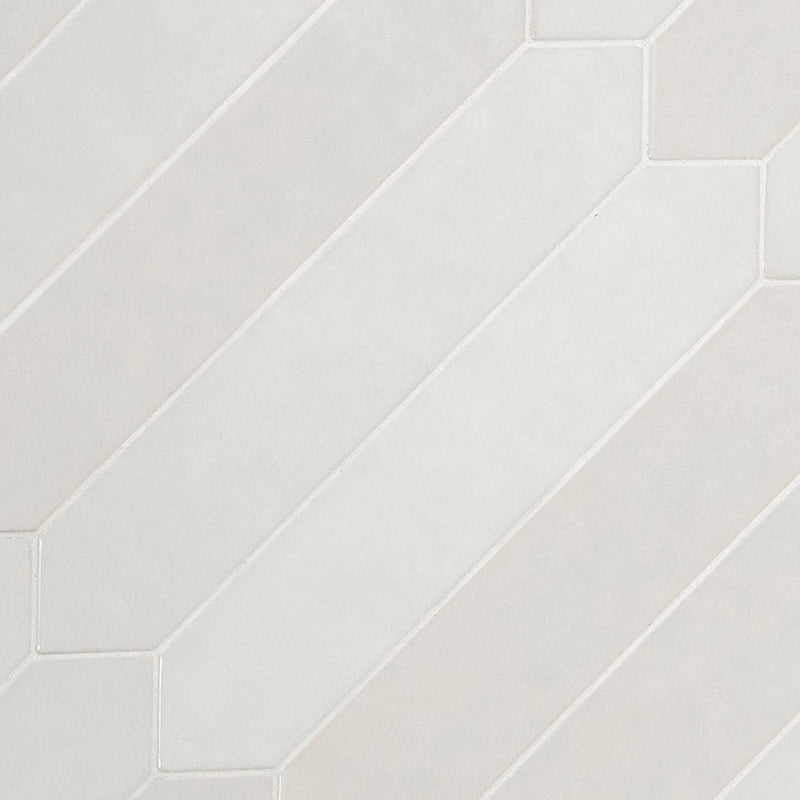 RENZO DOVE CERAMIC GLOSSY PICKETT TILE