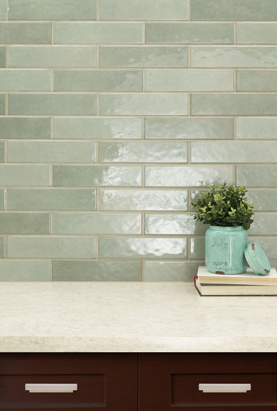 RENZO JADE GLOSSY CERAMIC TILE 3X12