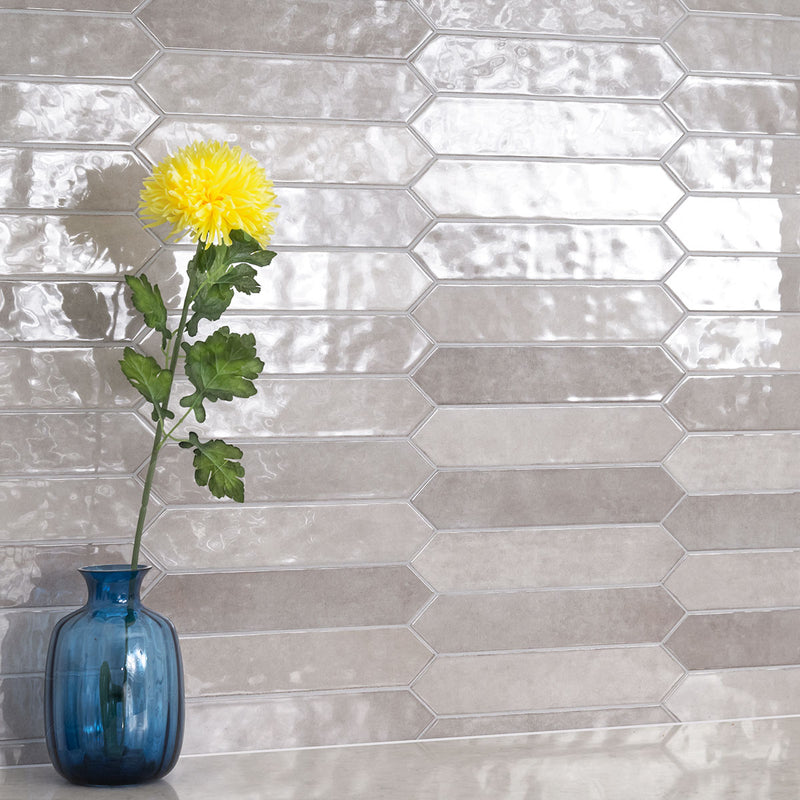 RENZO STERLING CERAMIC PICKETT TILE