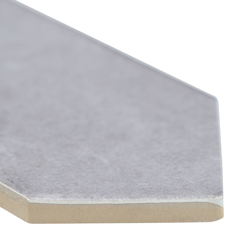 RENZO STERLING CERAMIC PICKETT TILE