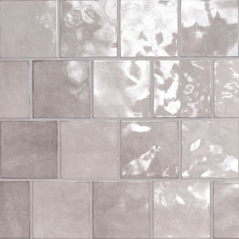 RENZO STERLING GLOSSY 5X5 CERAMIC TILE