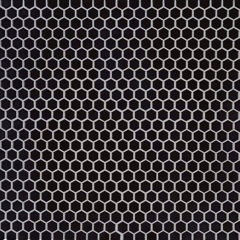 RETRO NERO HEXAGON MOSAIC TILE