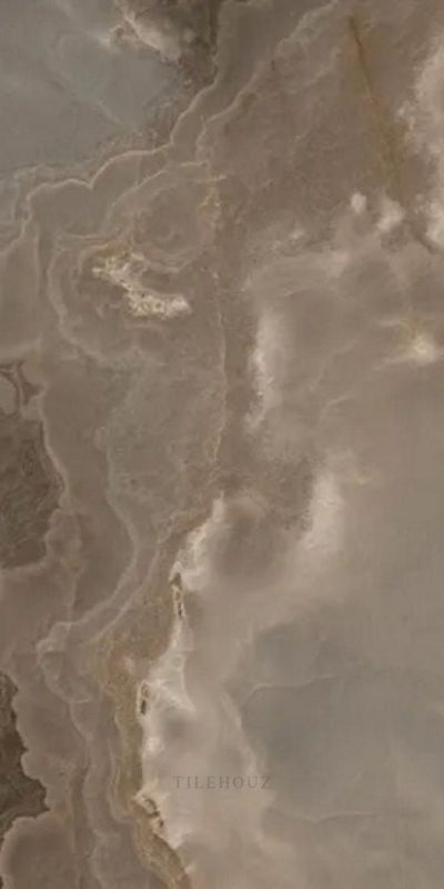 Reves Choco Glossy 24 X 48 Porcelain Tiles